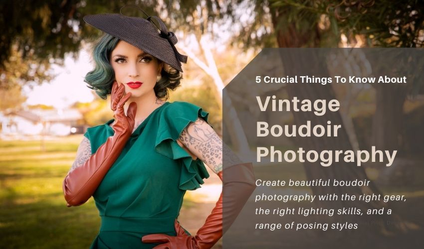 classy vintage boudoir photography